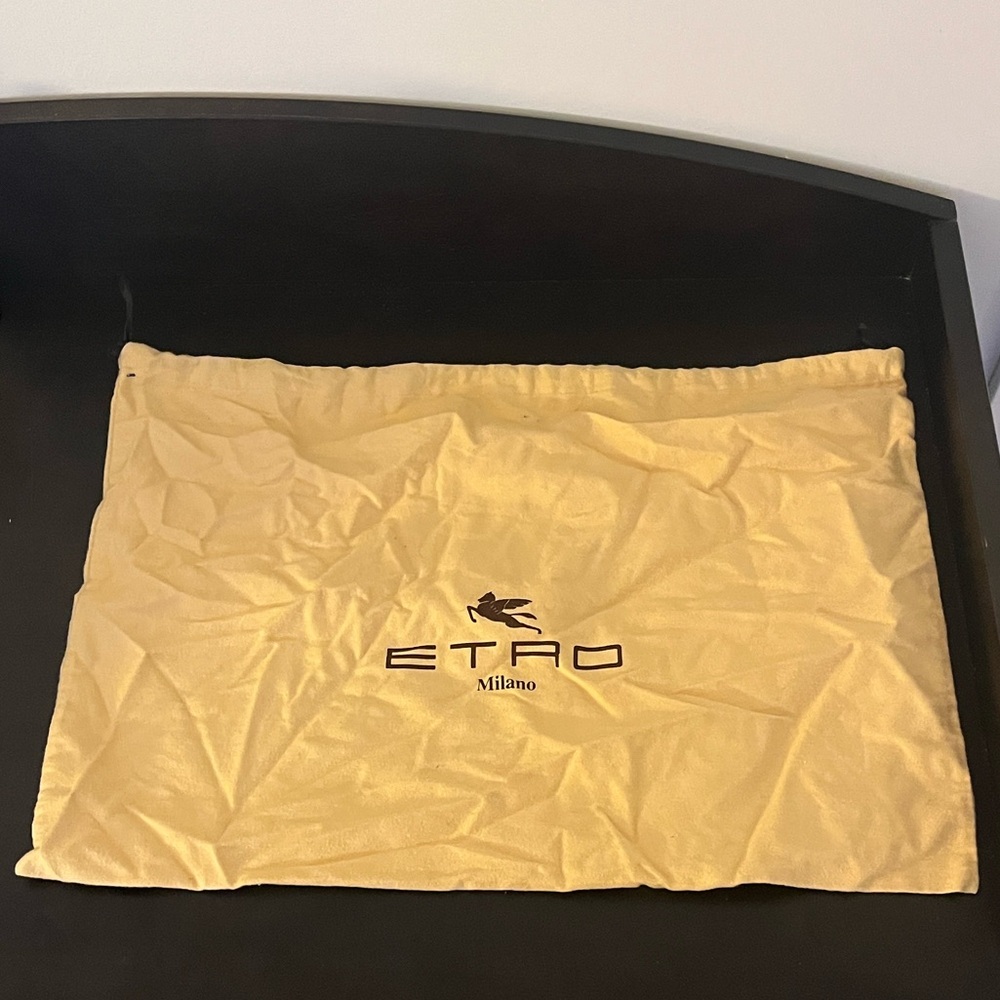 Etro Milano Beige Drawstring Dust Bag